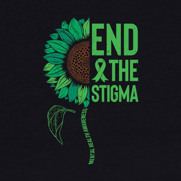 Mental Health Awareness Sunflower End The Stigma by Alex21